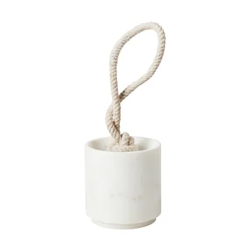 Abby Türstopper Ø10x10 cm - White marble - Broste Copenhagen