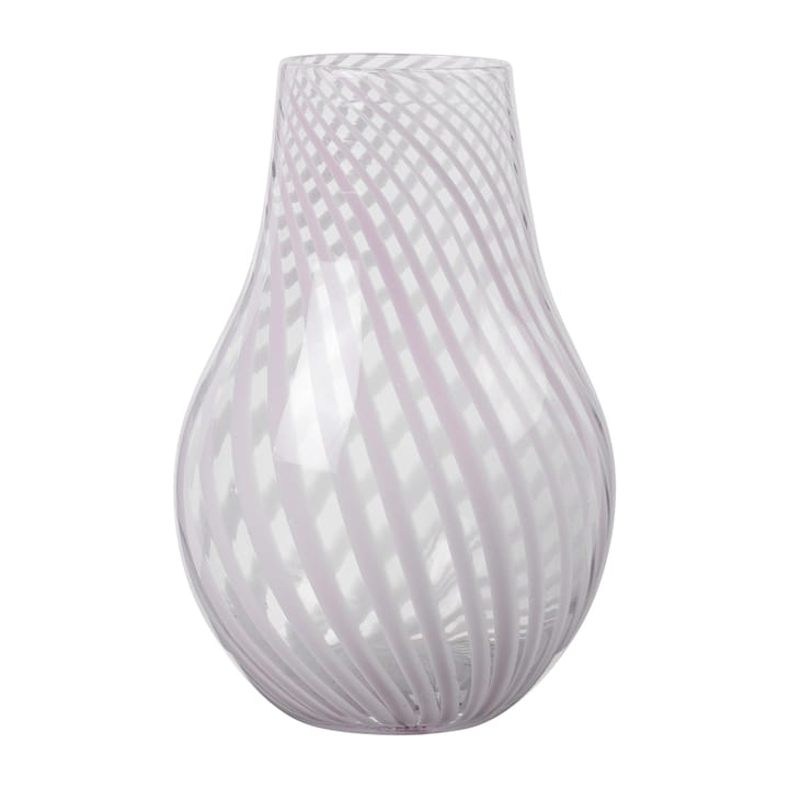 Ada Cross Stripe Vase 22,5cm - Lavender grey - Broste Copenhagen