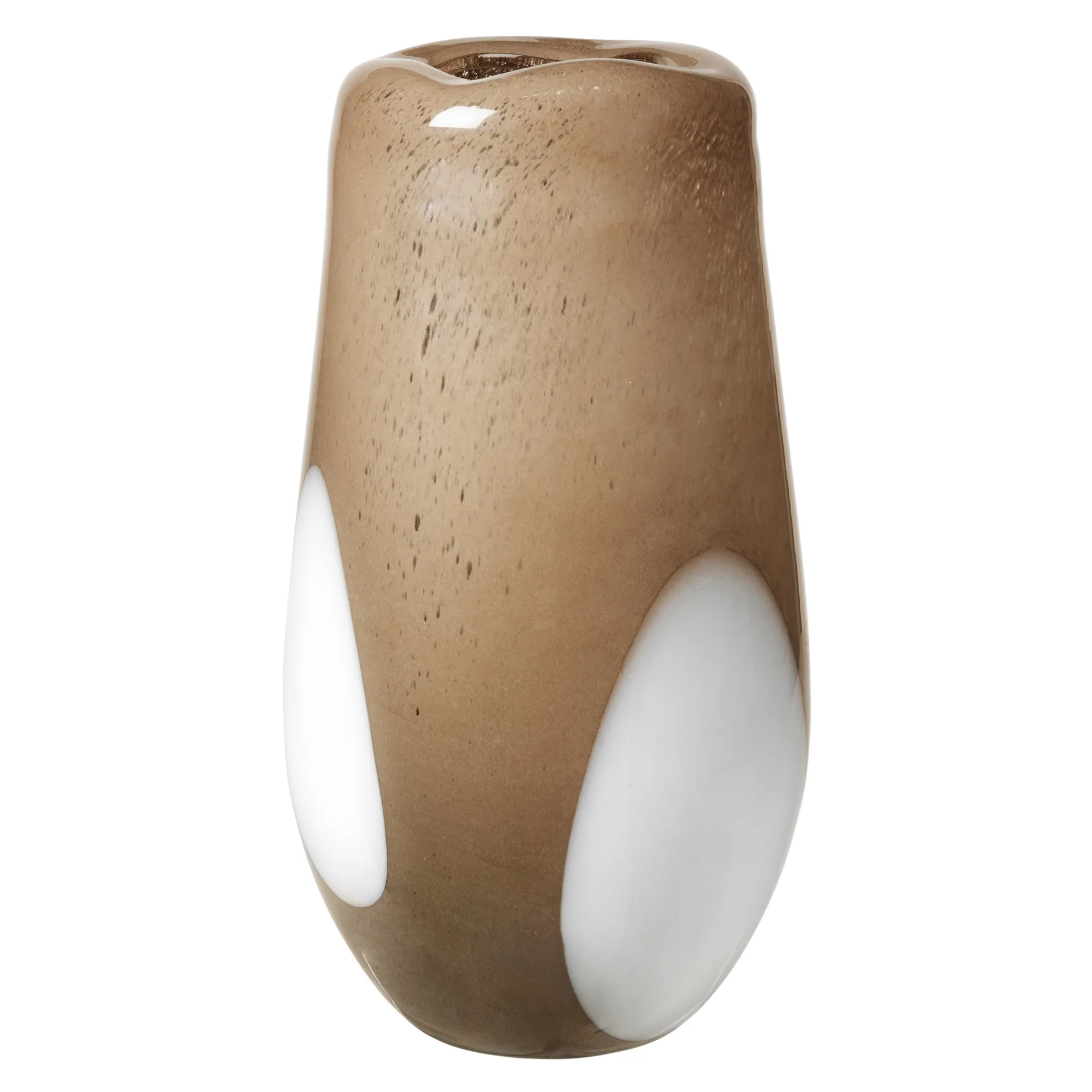 Ada Dot Glasvase 37cm, Simply taupe warm grey Broste Copenhagen