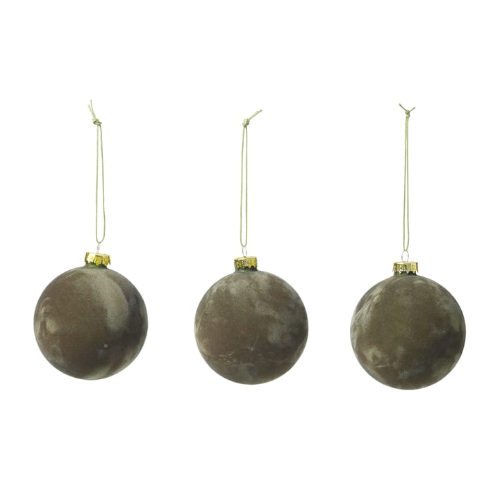 Alcan Weihnachtskugel 3er Pack, Grape leaf Broste Copenhagen