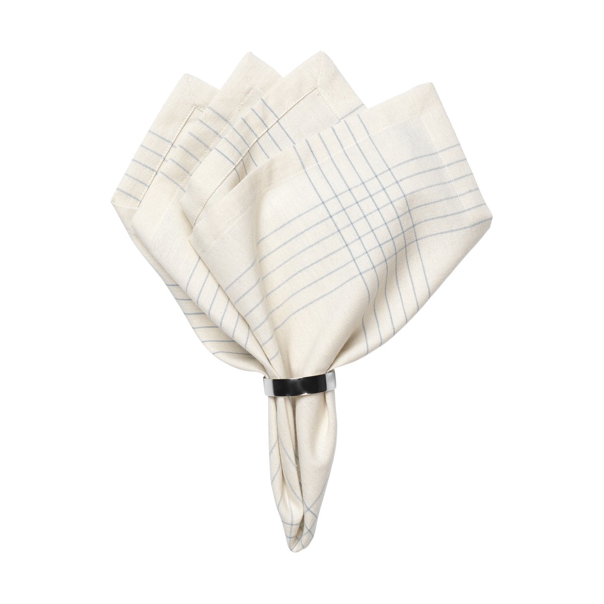 Broste Copenhagen Alice Stoffserviette 45x45 cm Dusty blue-natural