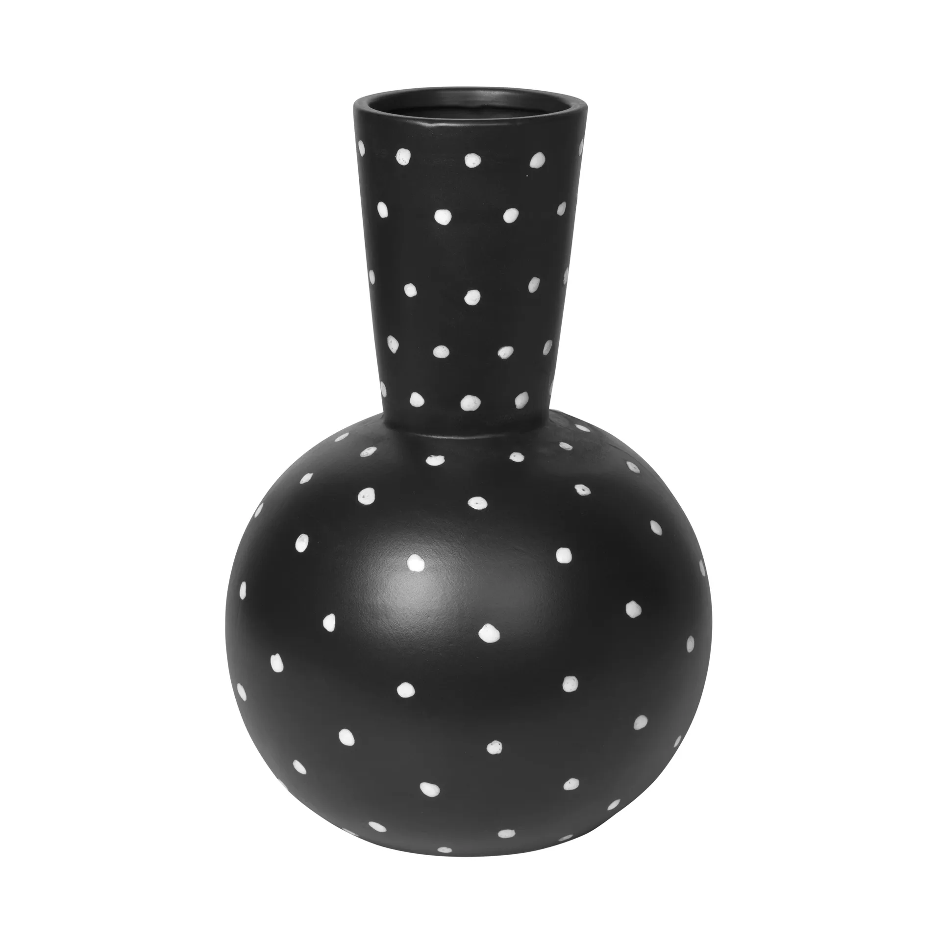 Bella Keramikvase 35cm, Turkish coffee black Broste Copenhagen