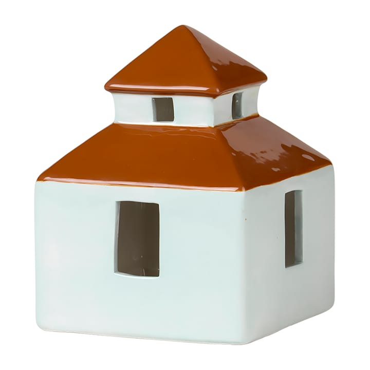 Bo Dekohaus 13,2 x 18cm - Light turquoise-caramel brown - Broste Copenhagen