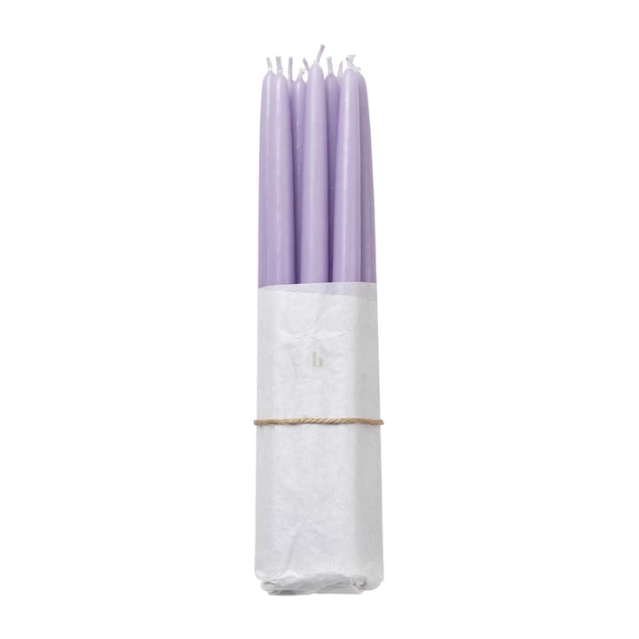 Broste Copenhagen gegossene Kerzen 10er Pack - Orchid light purple - Broste Copenhagen