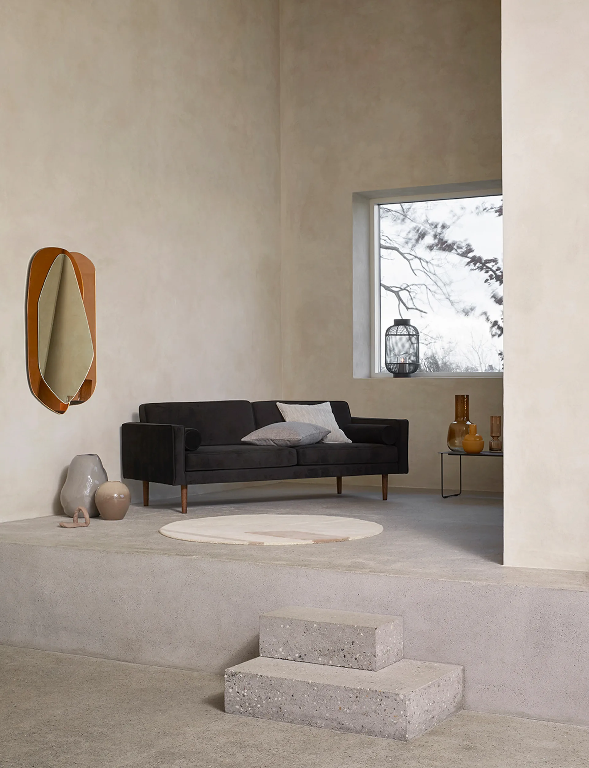 Bull Laterne Ø31cm, Black Broste Copenhagen