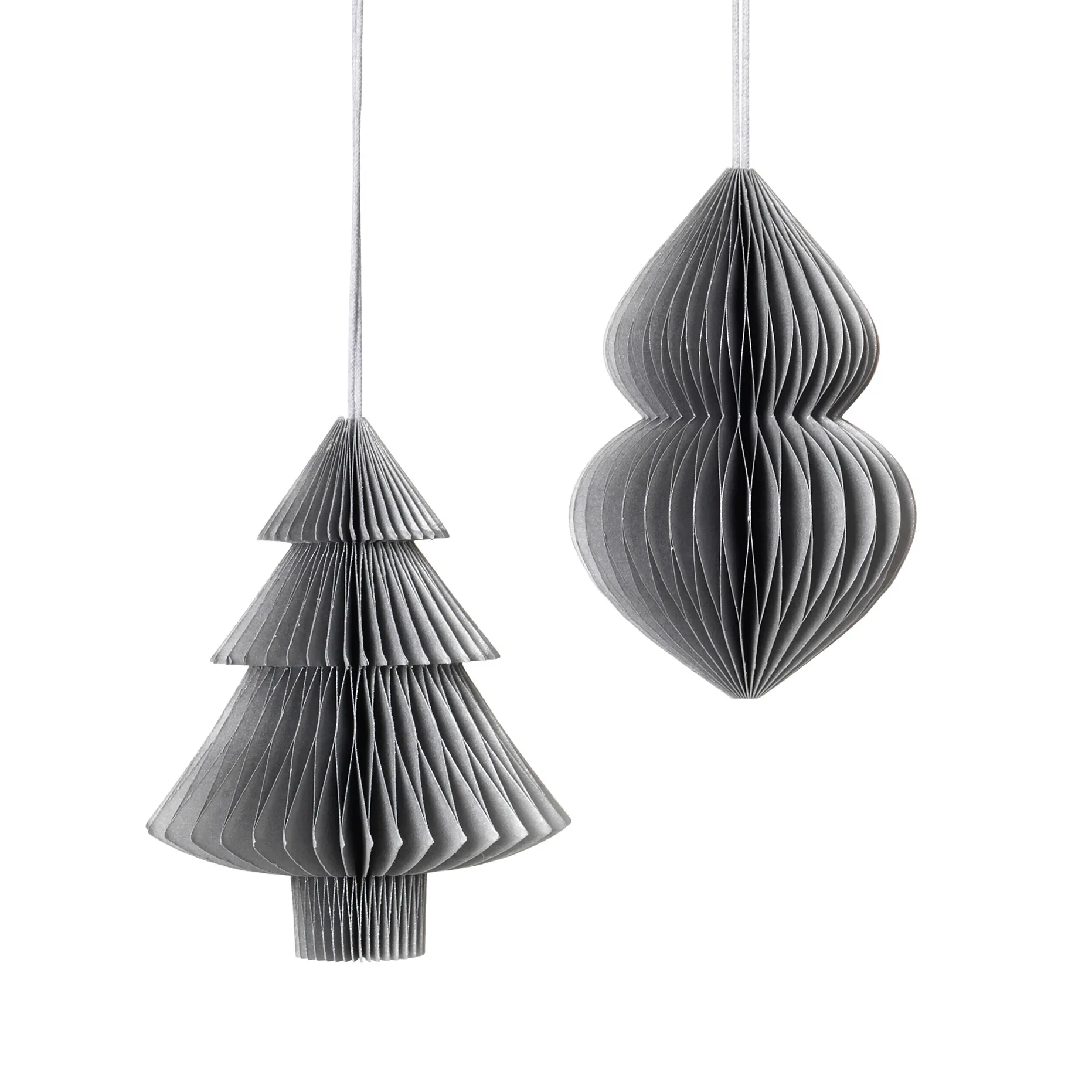 Christmas mix  Weihnachtsbaum-Dekoration 2 Teile. Silver,  Broste Copenhagen