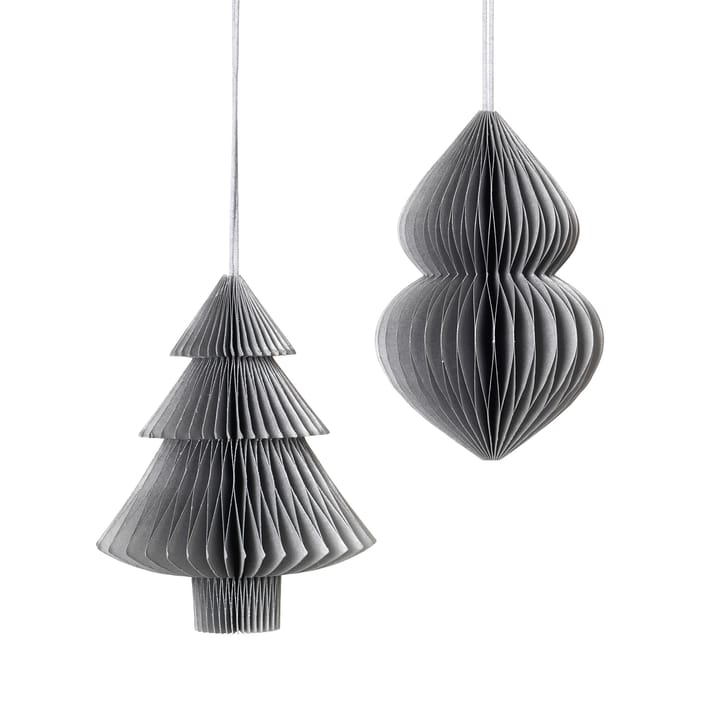 Christmas mix  Weihnachtsbaum-Dekoration 2 Teile. Silver Broste Copenhagen