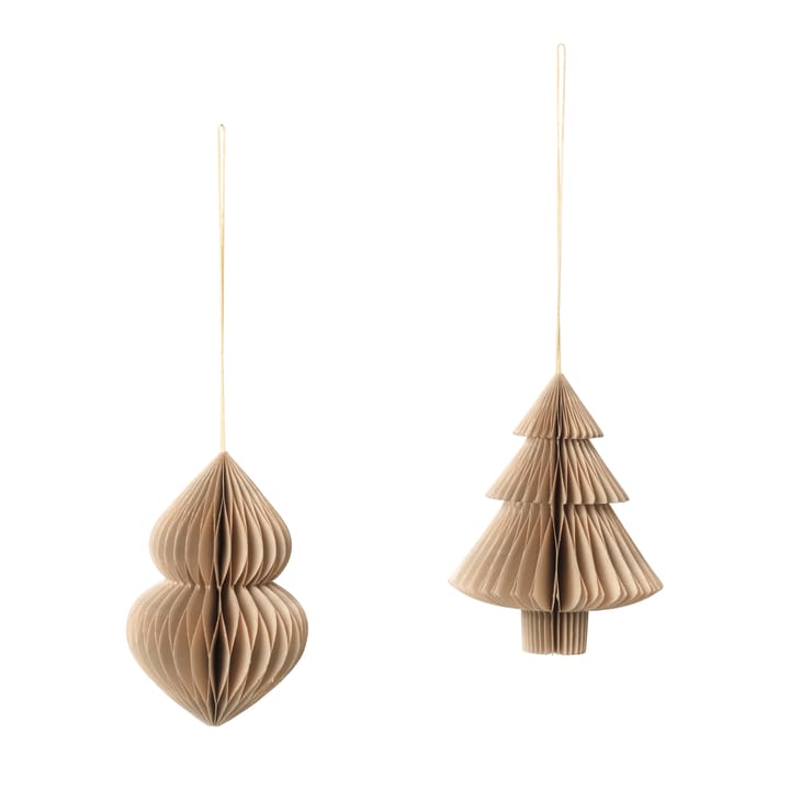 Christmas mix Weihnachtsdekoration 2er Pack. - Natural brown - Broste Copenhagen
