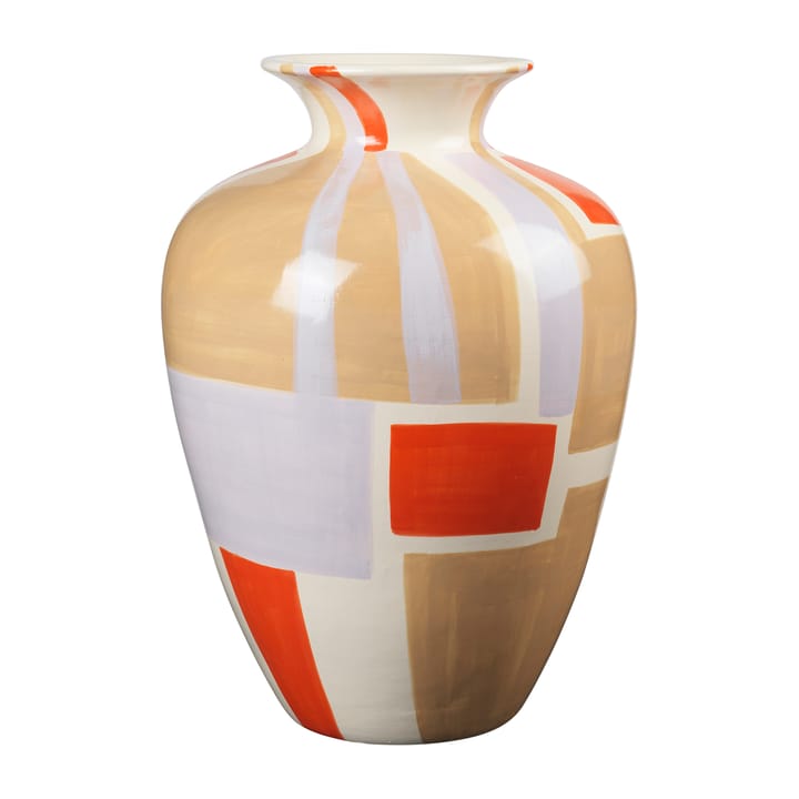 Dana Vase 50cm - Off-white-orange-purple-grey - Broste Copenhagen