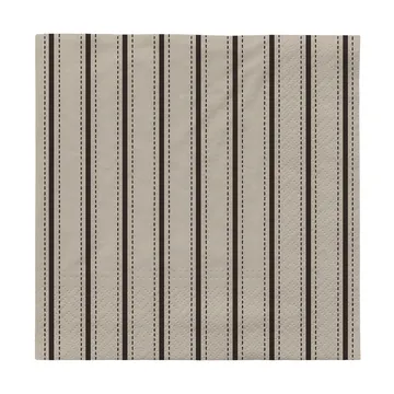 Dolly Papierservietten im 20er Pack, 33x33 cm - Black-off white - Broste Copenhagen