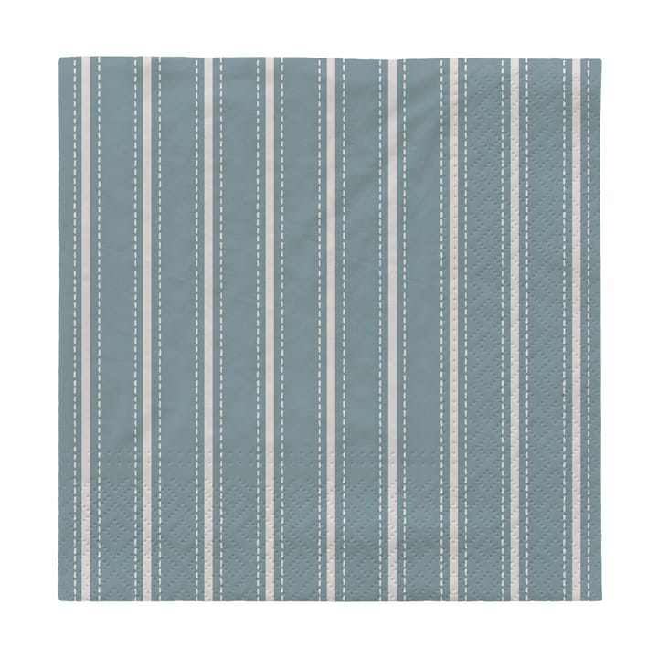 Dolly Papierservietten im 20er Pack, 33x33 cm - Light blue-white - Broste Copenhagen
