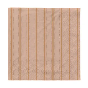 Dolly Papierservietten im 20er Pack, 33x33 cm - Soft pink-cinnamon sand - Broste Copenhagen