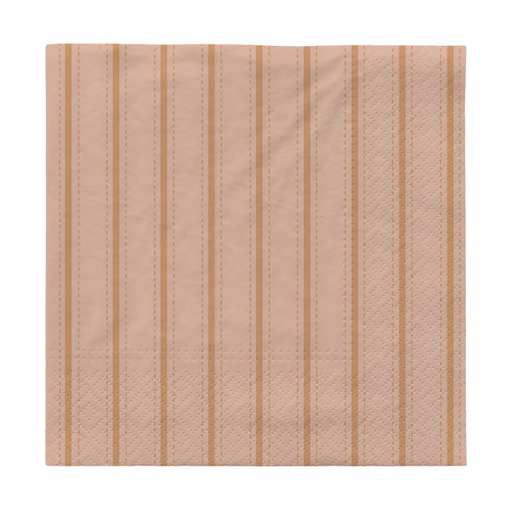 Dolly Papierservietten im 20er Pack, 33x33 cm - Soft pink-cinnamon sand - Broste Copenhagen