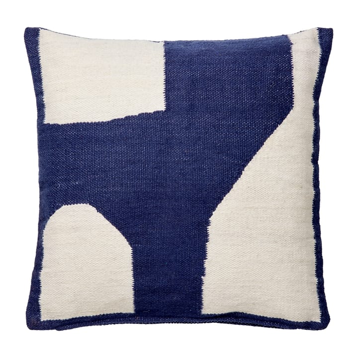 Eilo Kissenbezug 50 x 50cm - Recycled pet blue - Broste Copenhagen
