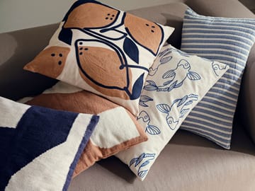 Eilo Kissenbezug 50 x 50cm - Recycled pet blue - Broste Copenhagen