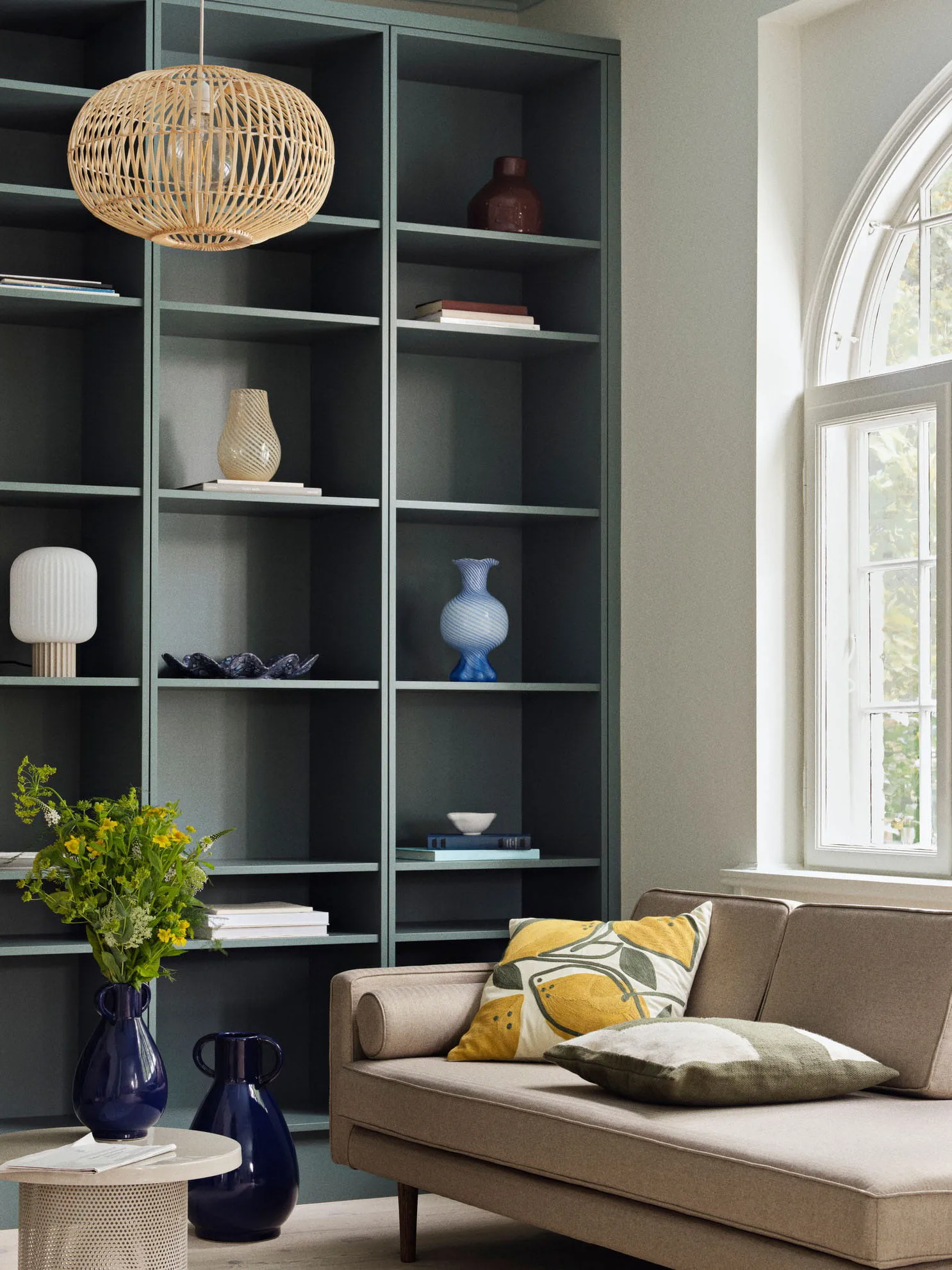 Eilo Kissenbezug 50 x 50cm, Recycled pet green Broste Copenhagen