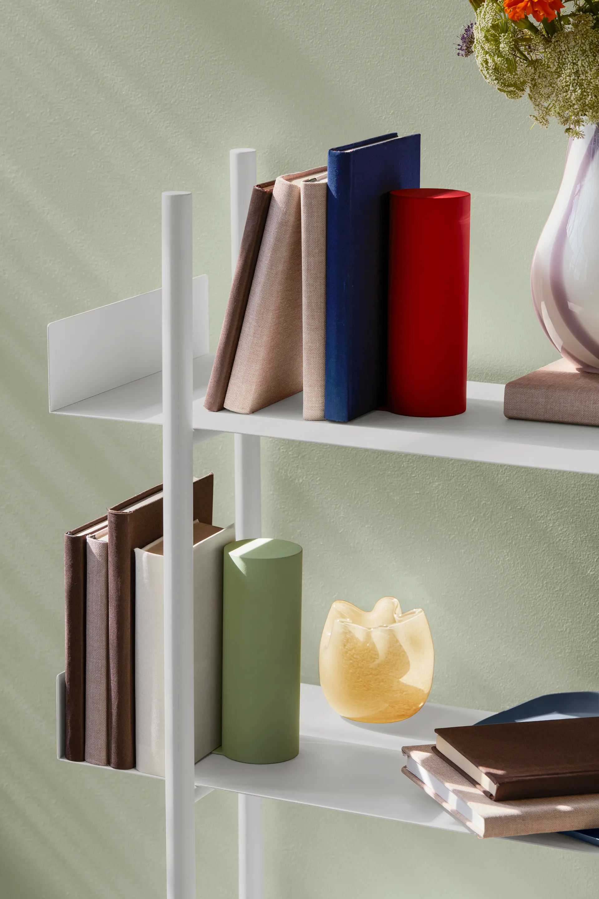 Esther Vase/Windlicht Ø9,8cm, Anise flower yellow Broste Copenhagen