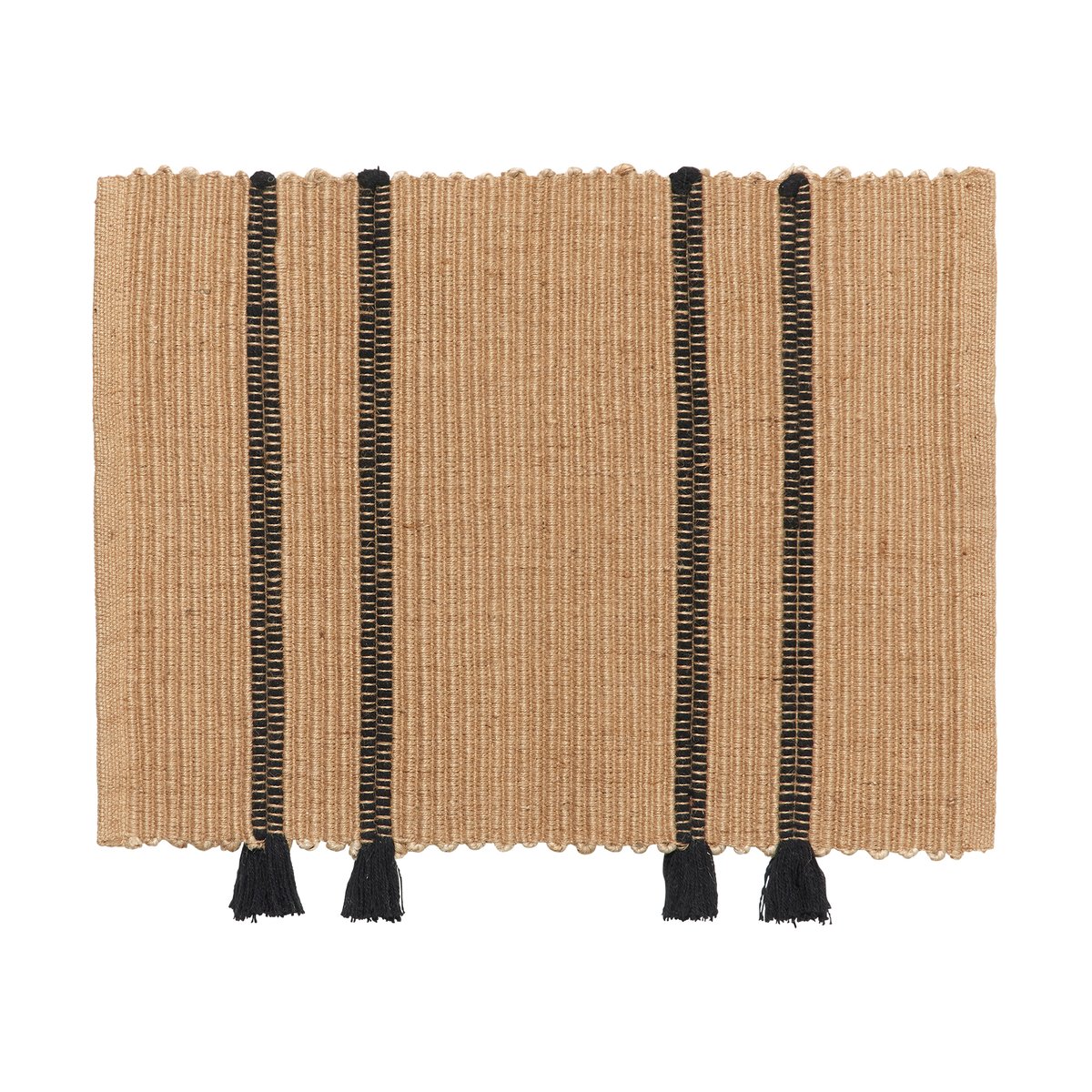 Broste Copenhagen Ezra Fußteppich 50x70 cm Natural-Black