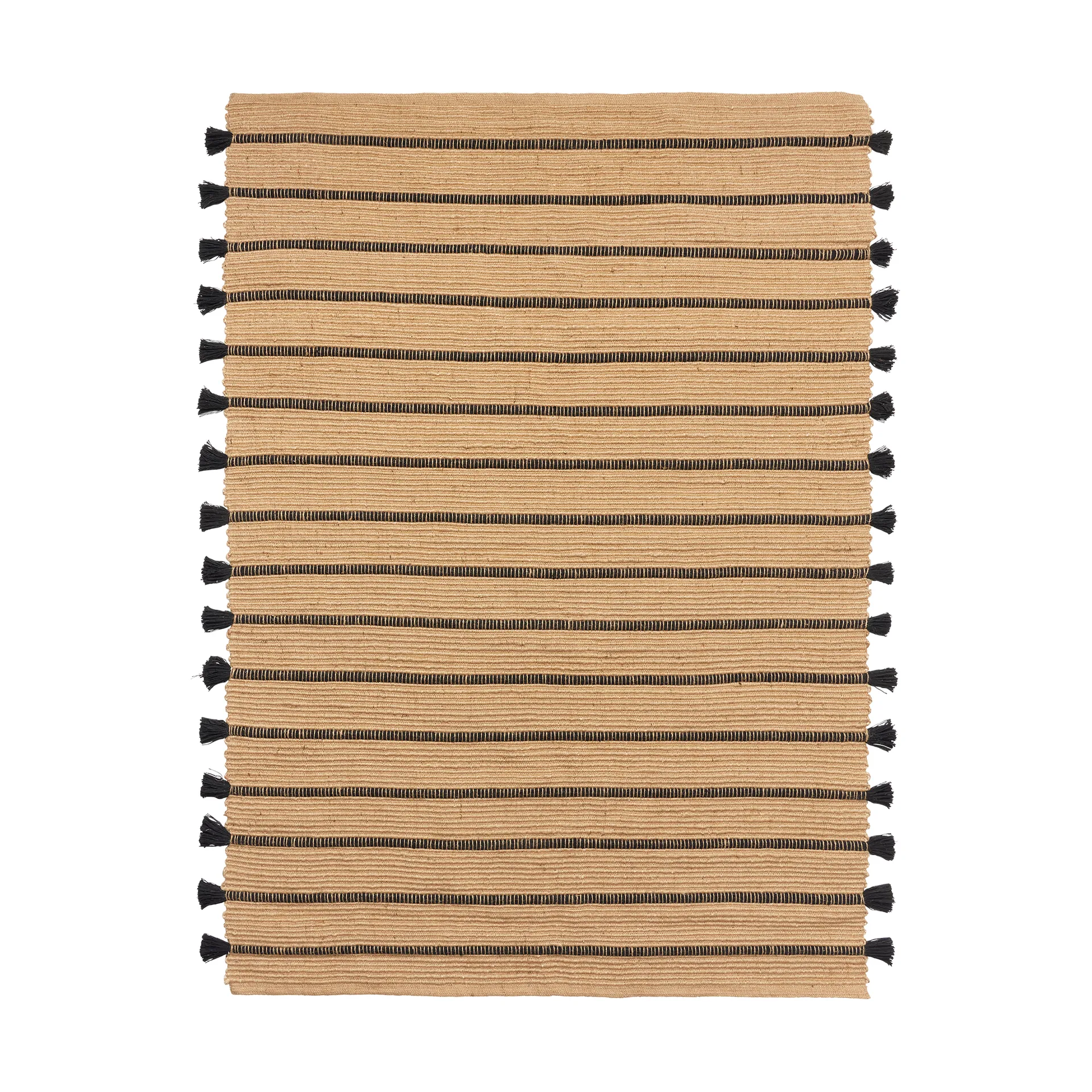 Ezra Teppich 140x200 cm, Natural-Black Broste Copenhagen