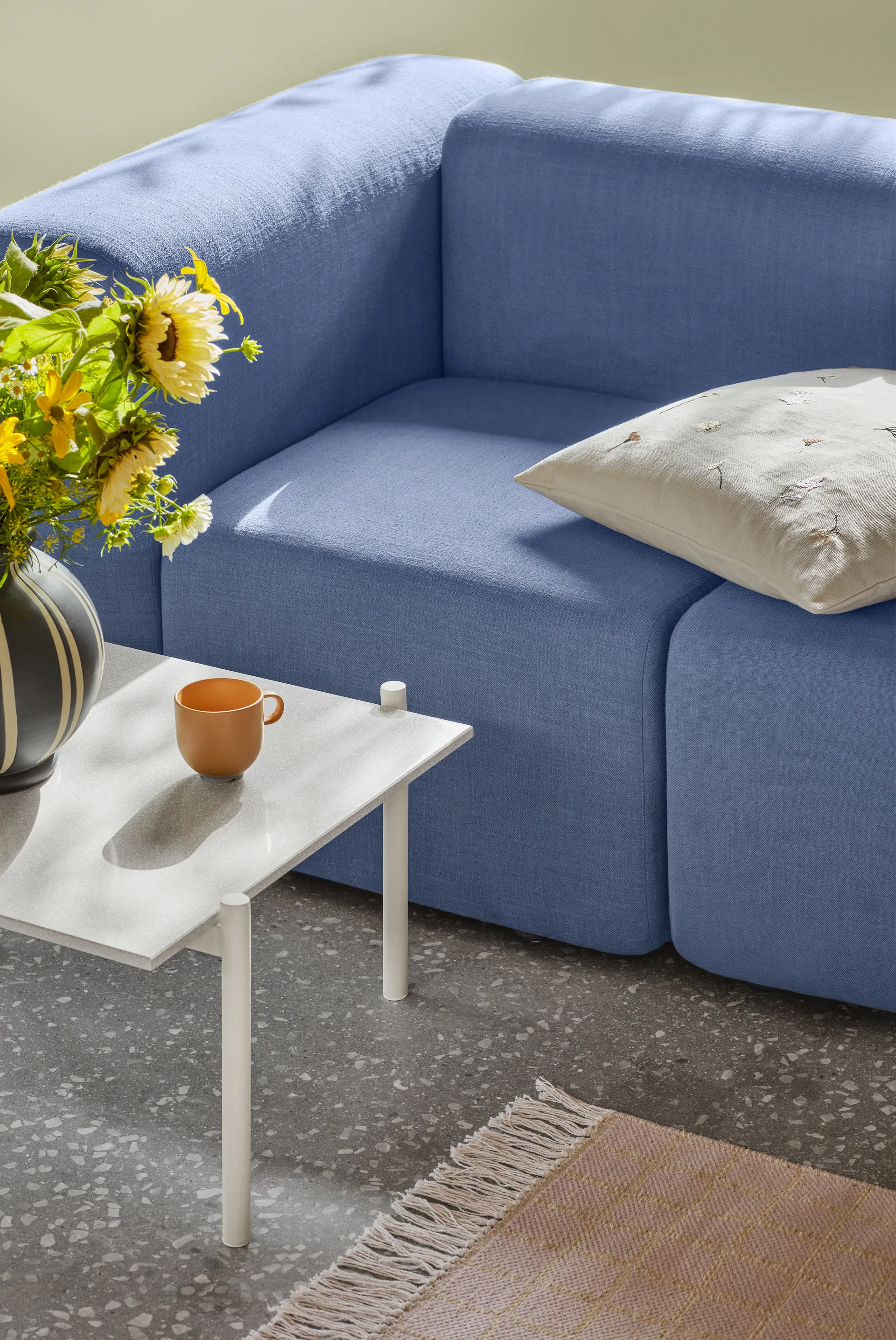 Flora Kissenbezug 50 x 50cm, Multi Broste Copenhagen