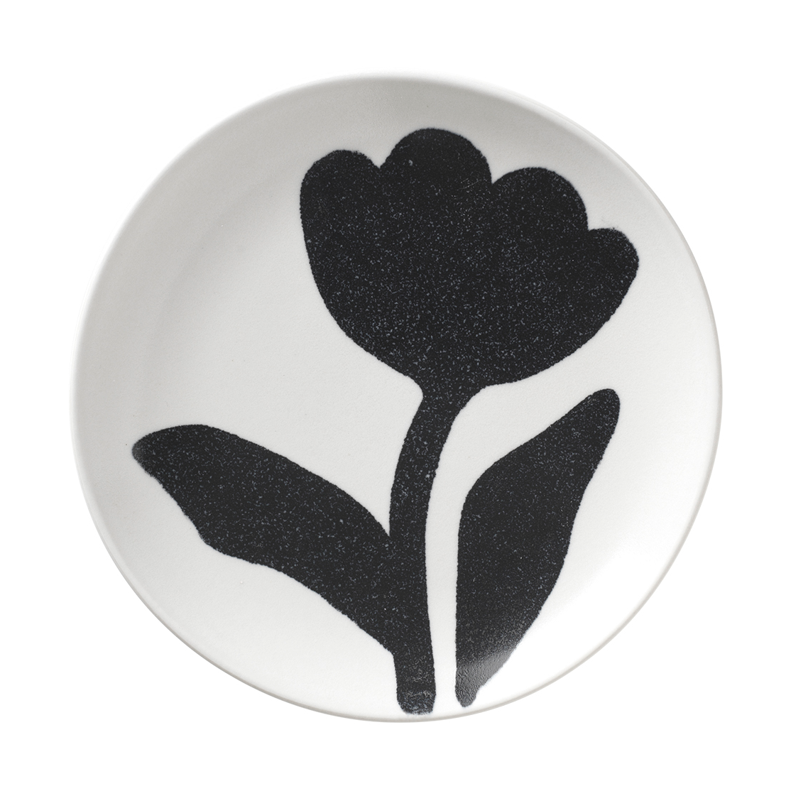 Broste Copenhagen Flora Teller Ø15 cm Black-off white