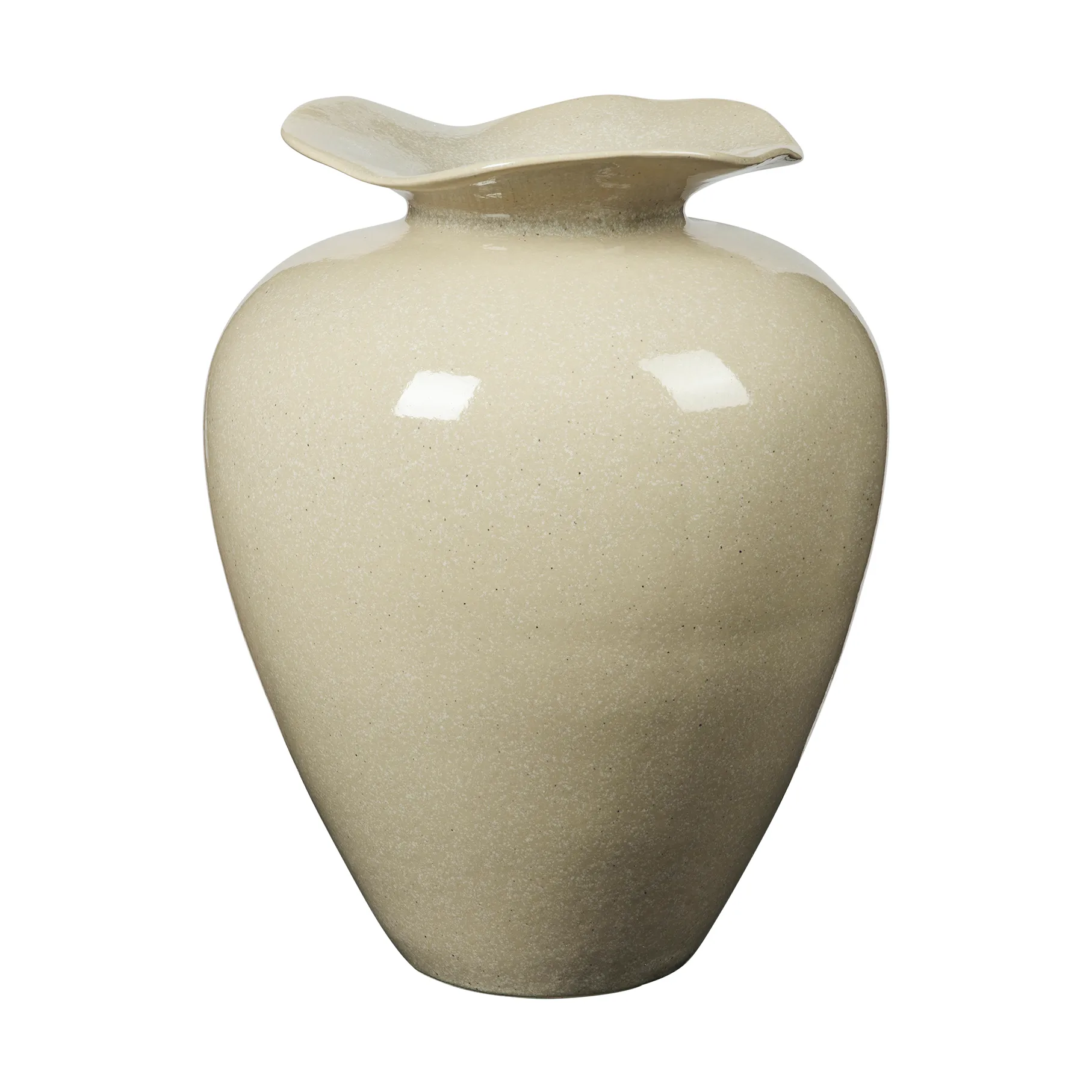 Florentina Vase L 44 cm, Beige Broste Copenhagen