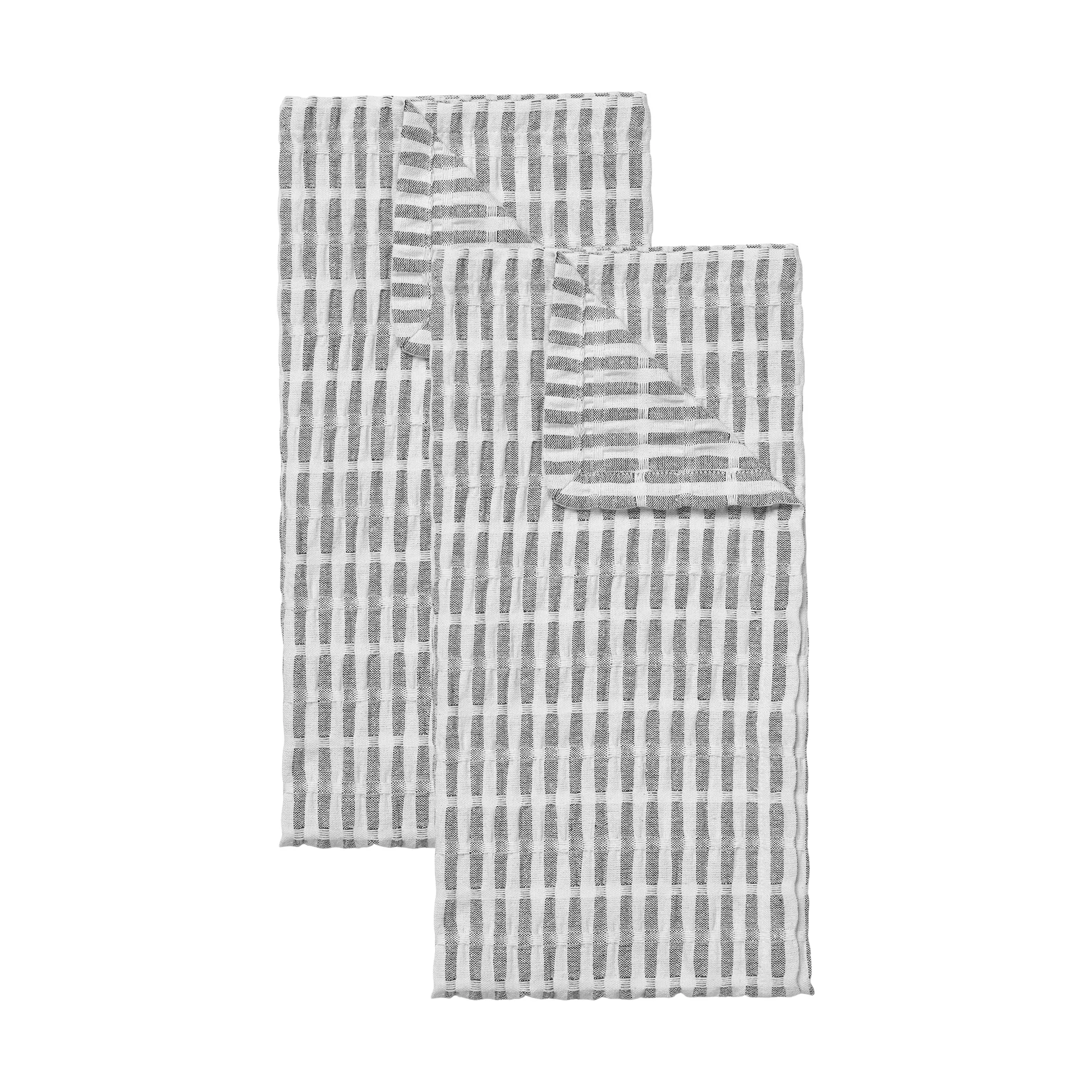 Folke Küchentuch 50x70 cm 2er Pack, Black-natural Broste Copenhagen