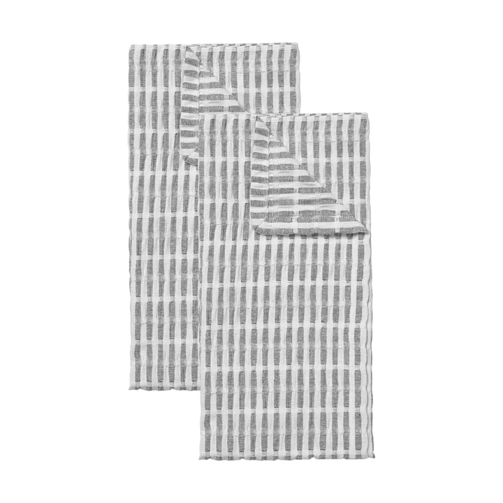 Folke Küchentuch 50x70 cm 2er Pack - Black-natural - Broste Copenhagen