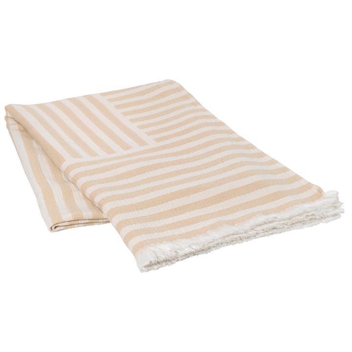 Frankie Baumwolldecke 130 x 180cm, Taos taupe beige Broste Copenhagen