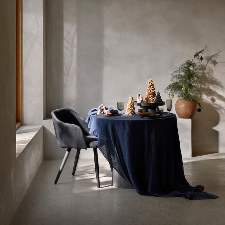 Gracie Tischdecke 160x300 cm, Dunkelblau Broste Copenhagen