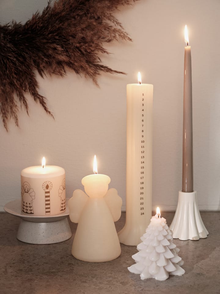 Granny Christmas tree Licht Ø9x10 cm, Pure White Broste Copenhagen
