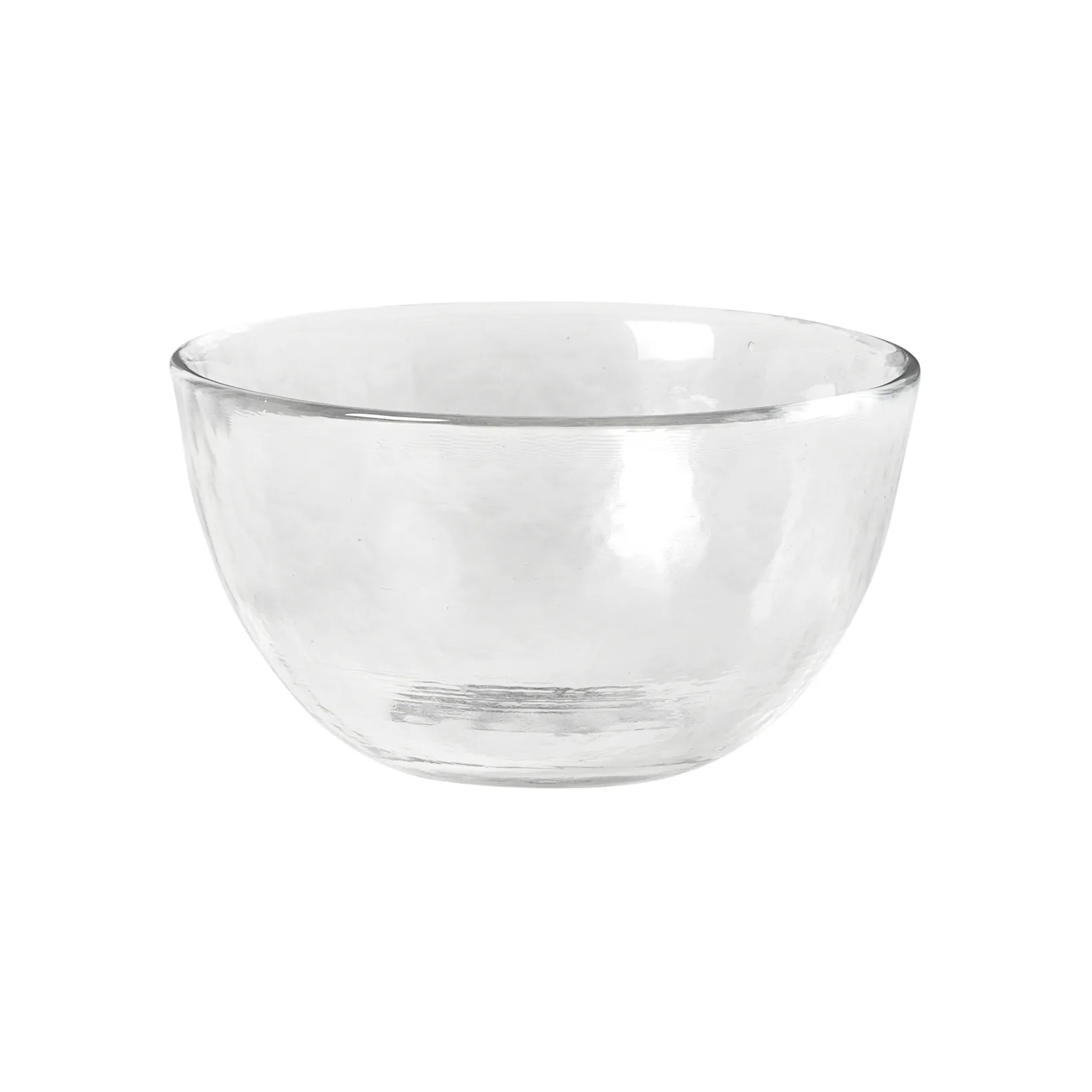 Hammered Glasschale Ø 9,5cm, Klar Broste Copenhagen
