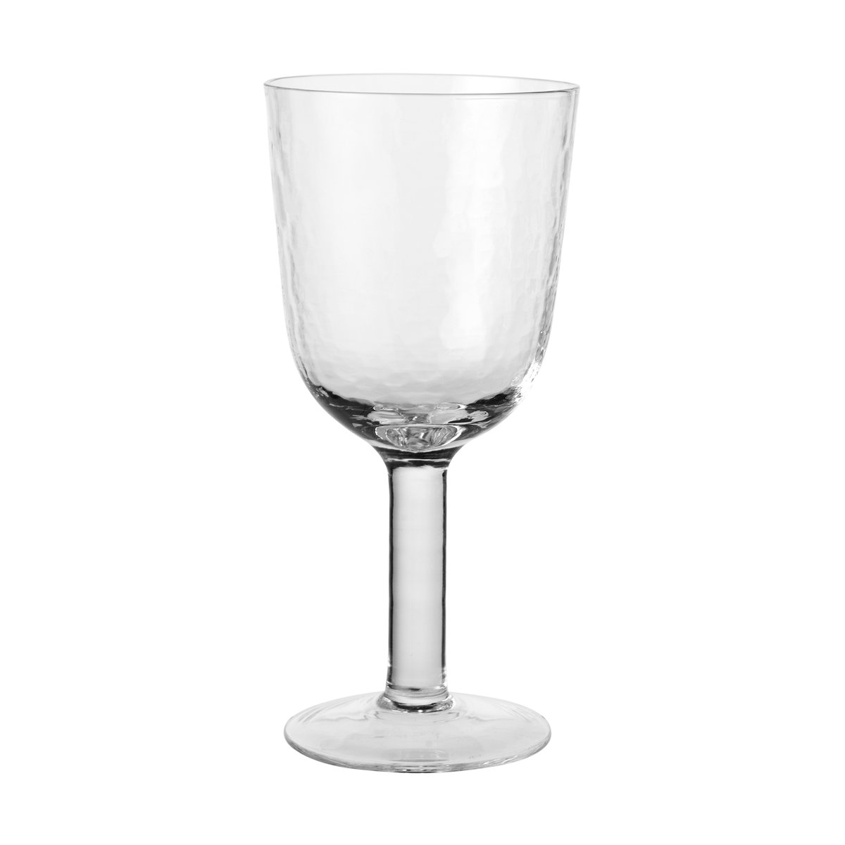 Broste Copenhagen Hammered Rotweinglas 40 cl Klar