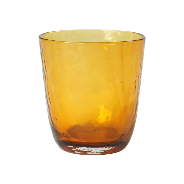 Hammered Trinkglas 33,5cl - Amber - Broste Copenhagen