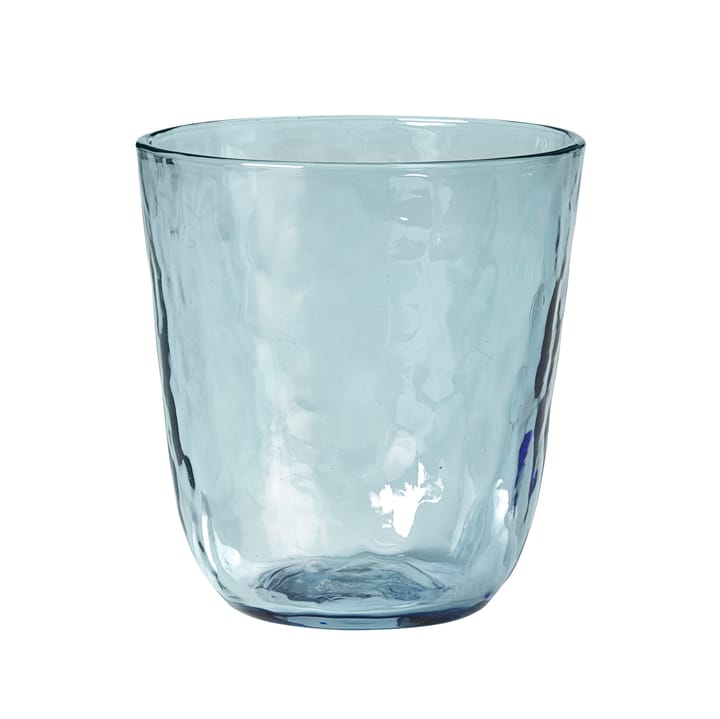 Hammered Trinkglas 33,5cl - blau - Broste Copenhagen