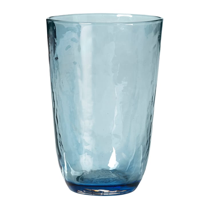 Hammered Trinkglas 50cl - Blau - Broste Copenhagen