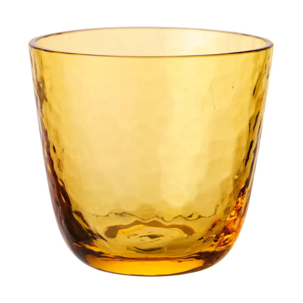 Broste Copenhagen Hammered Tumbler 15 cl Amber