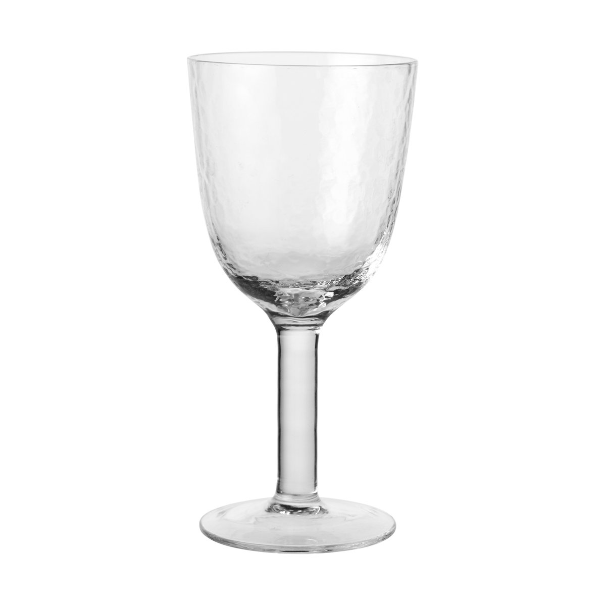Broste Copenhagen Hammered Weißweinglas 30 cl Klar