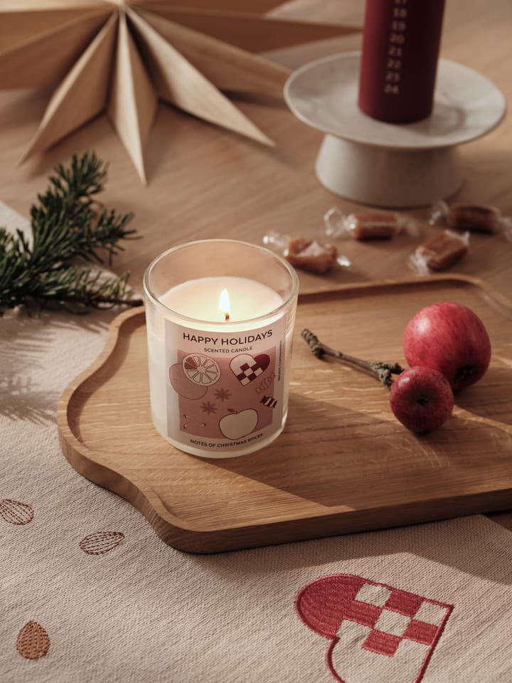 Happy Holidays Duftkerze 32 h, White Broste Copenhagen
