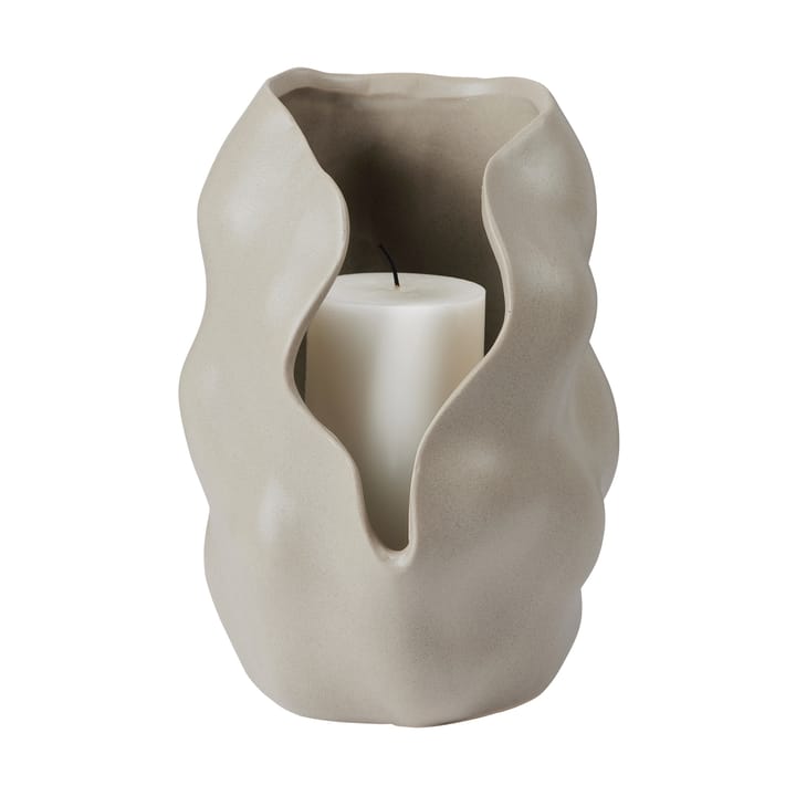Hekla Hurricane Teelichthalter Ø18,6 cm, Dove Grey Broste Copenhagen