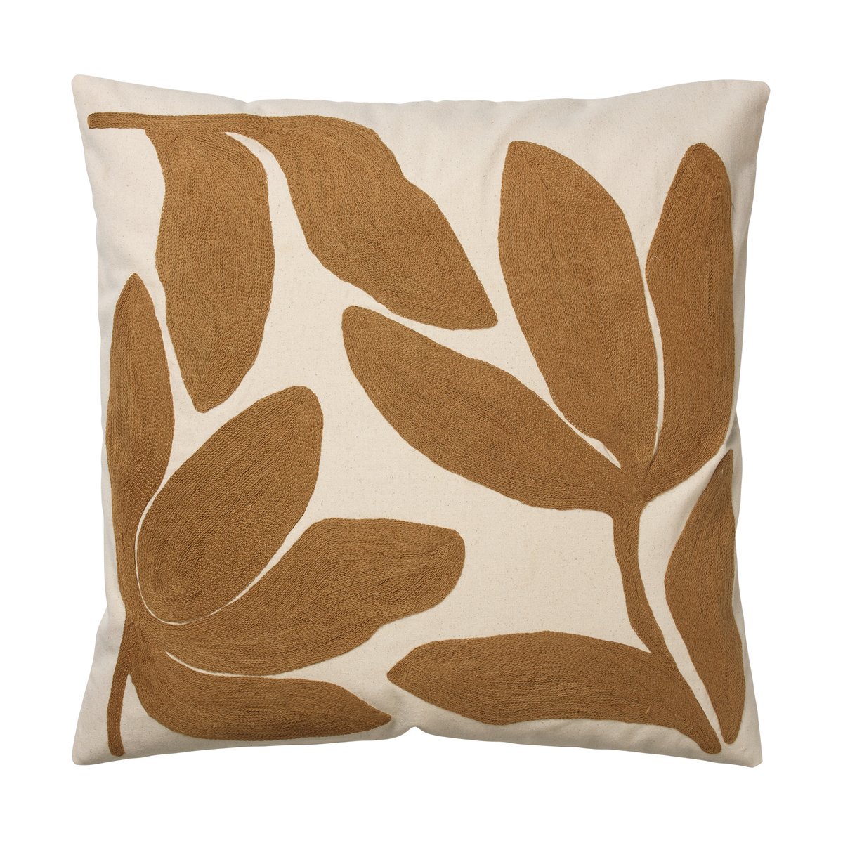 Broste Copenhagen Herbert Kissenbezug 50x50 cm Golden brown-natural