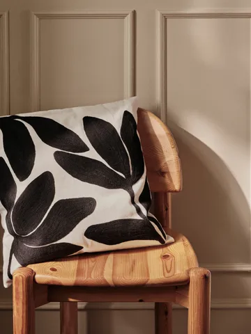 Herbert Kissenbezug - Black-natural, 50x50 cm - Broste Copenhagen