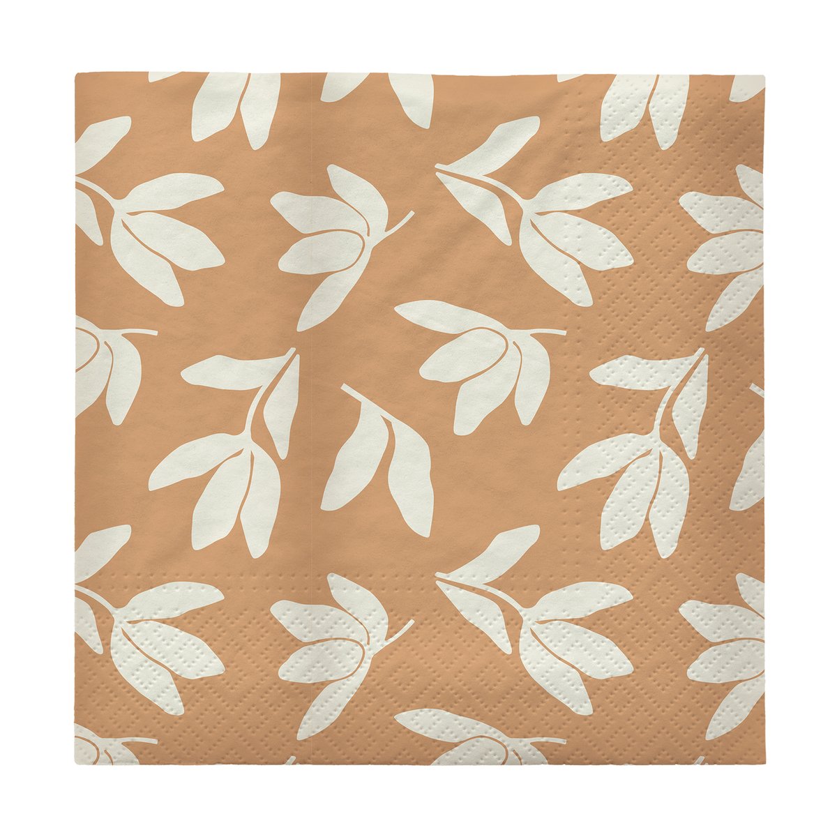 Broste Copenhagen Herbert Papierservietten 33x33 cm 20er-Pack Cinnamon sand-off white