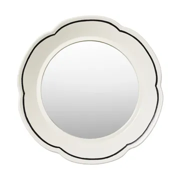 Hilma Spiegel Ø36 cm - Off white-black - Broste Copenhagen