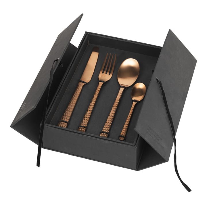 Hune Besteck 16 Teile - Copper hammered - Broste Copenhagen