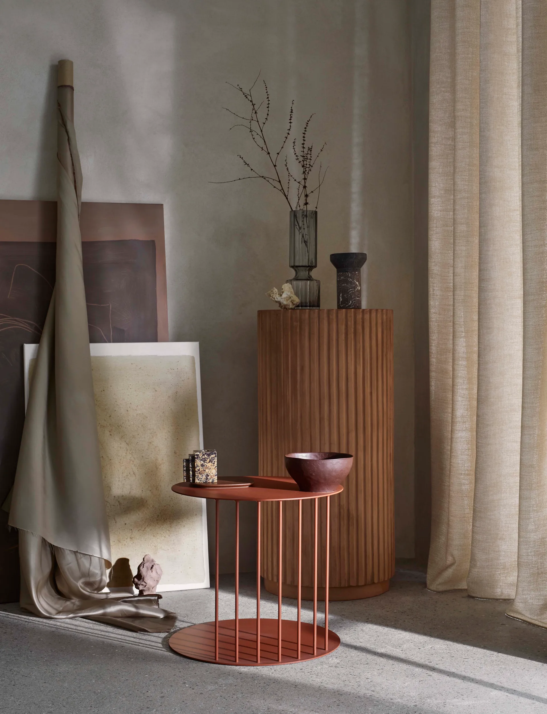 Hyacint Glasvase 28,3cm, Smoked pearl Broste Copenhagen