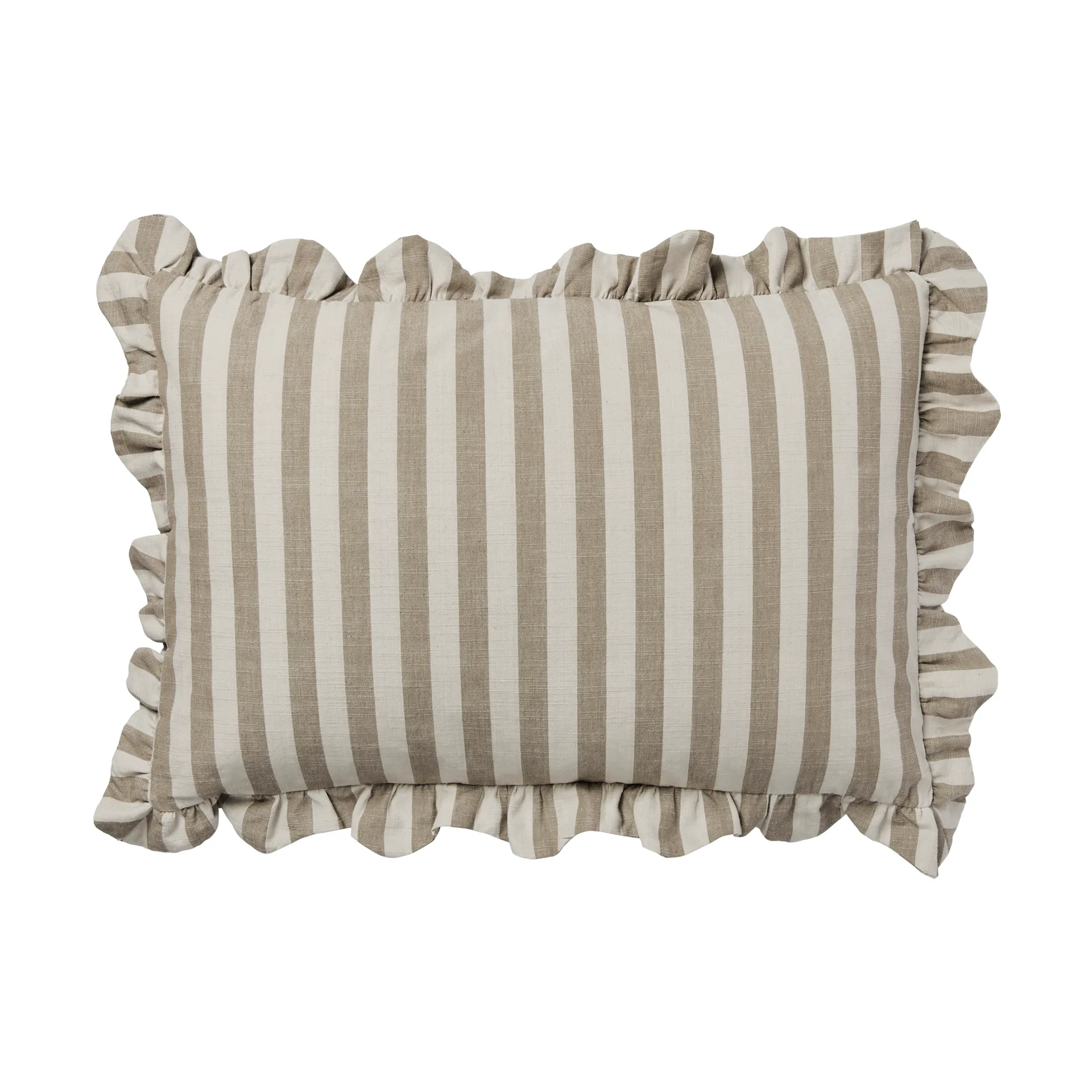 Ina Kissenbezug, Brown kelp-castle beige, 40x60 cm Broste Copenhagen