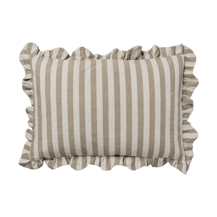 Ina Kissenbezug - Brown kelp-castle beige, 40x60 cm - Broste Copenhagen