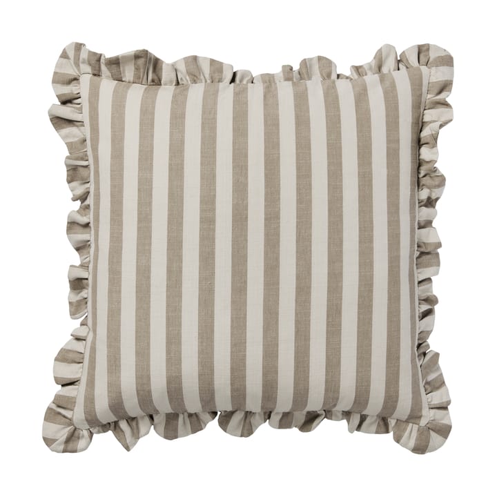 Ina Kissenbezug, Brown kelp-castle beige, 50x50 cm Broste Copenhagen