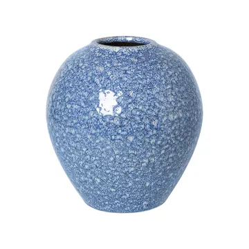Ingrid Keramikvase 25,5cm - Insignia blue-white - Broste Copenhagen